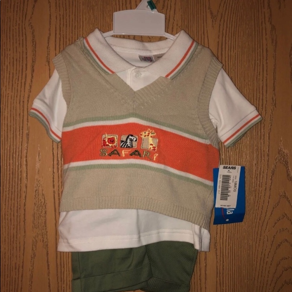 Happy Fella Boys Safari Short Outfit 18 Months